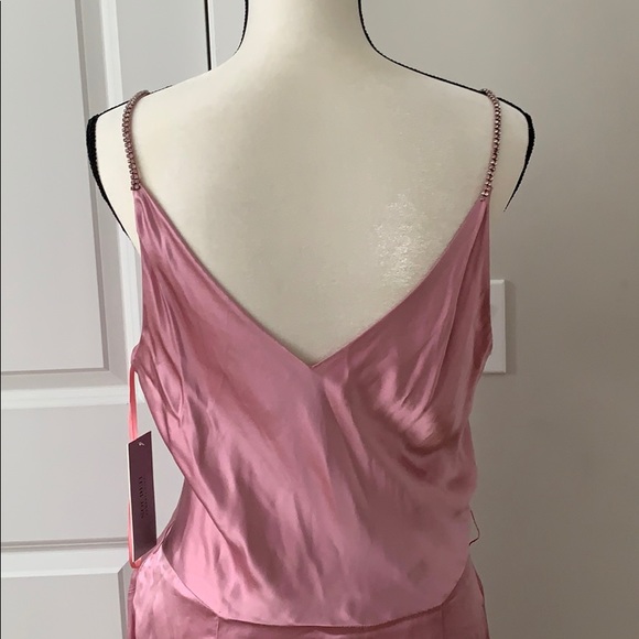 Rickie Feeeman TERI JON silk elegant dress gown 14 - Picture 7 of 7